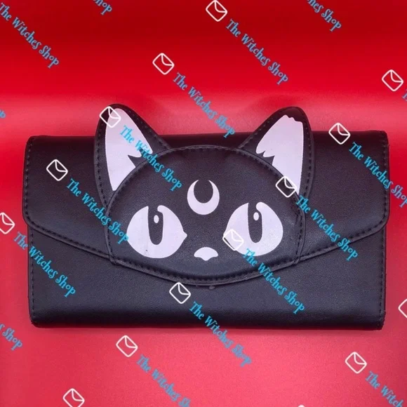 Killstar Black Salem Purse Cat & Moon & Killstar Meowgical Kitty Moon wallet! - Picture 10 of 11
